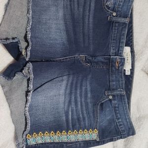 Aztec jean shorts